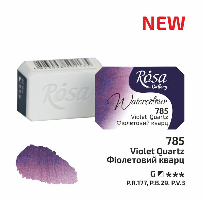 Rosa Gallery Watercolour 2.5ml Full Pan Violet Quartz 785