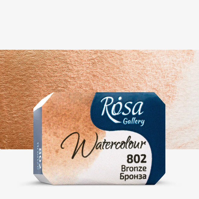 Rosa Gallery Watercolour 2.5ml Full Pan Bronze 802