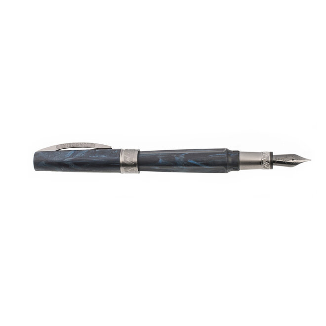 Visconti Fountain Pen Medium Nib - Mirage Mythos Poseidon - Dark Grey Steel