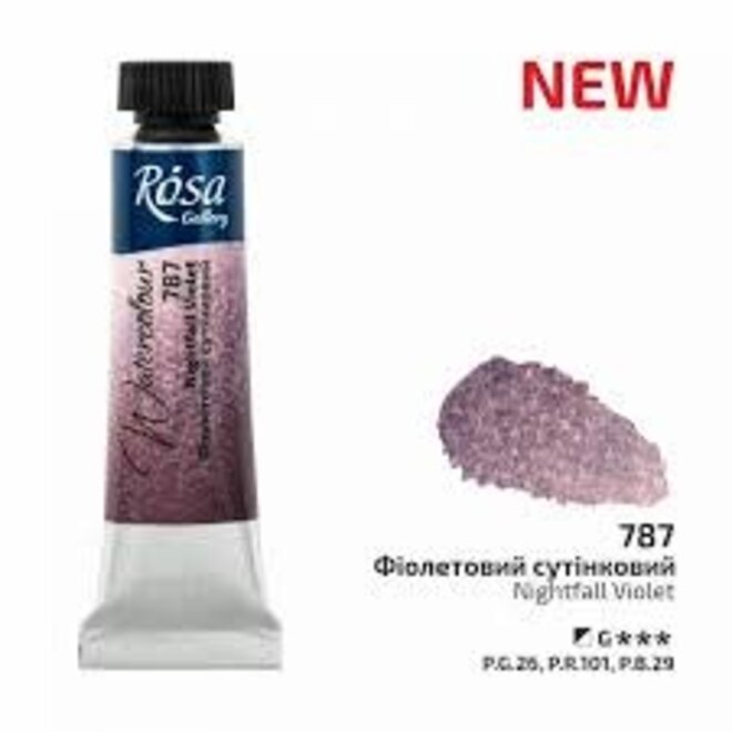 Rosa Watercolour 10ml Tube - 787 Nightfall Violet