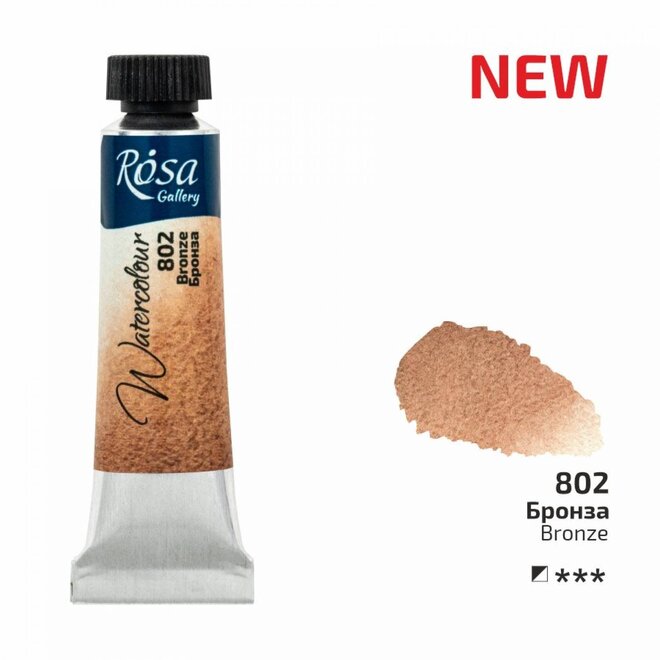 Rosa Watercolour 10ml tube Bronze 802