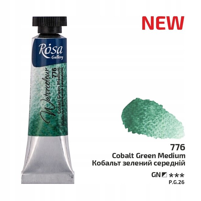 Rosa Watercolour 10ml Tube - 776 Cobalt Green Medium