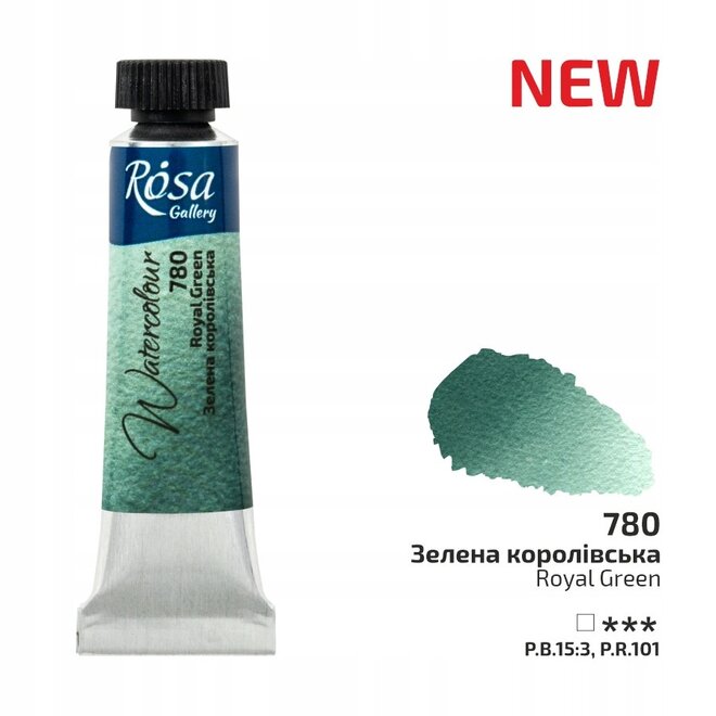 Rosa Watercolour 10ml tube Royal Green 780