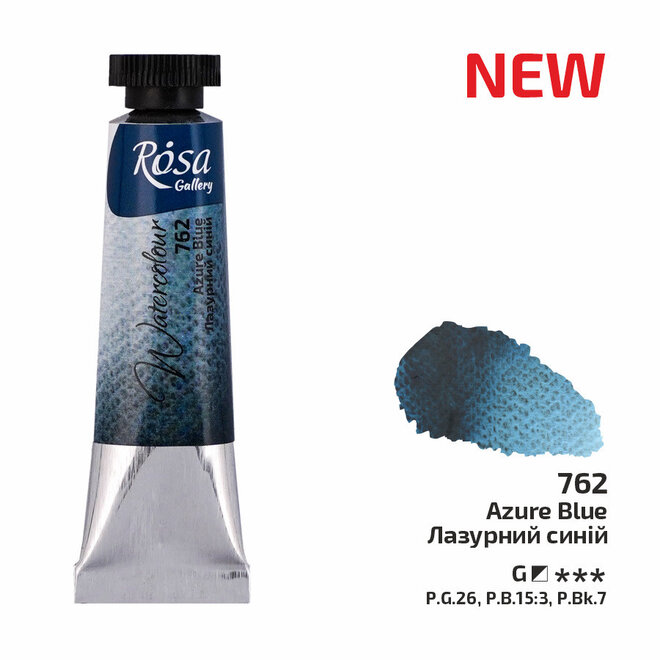 Rosa Watercolour 10ml tube Azure Blue 762