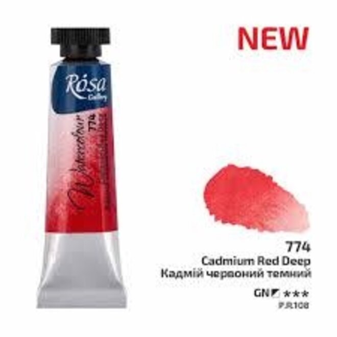 Rosa Watercolour 10ml tube Cadmium Red Deep