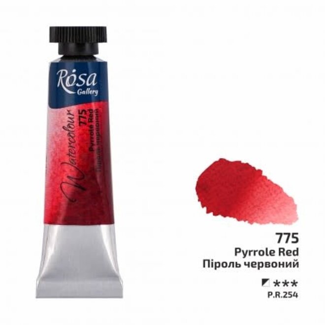 Rosa Watercolour 10ml Tube - 775 Pyrrole Red