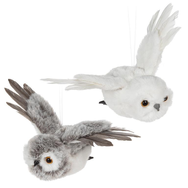 Flying Owl Ornament, Individual - 8" (Ships in a Random Colour)