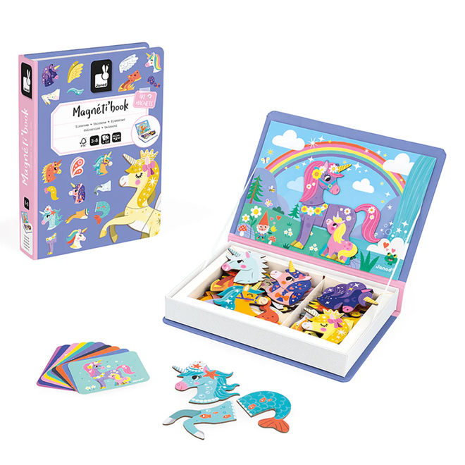 Magneti'book Magnetic Game - Unicorns