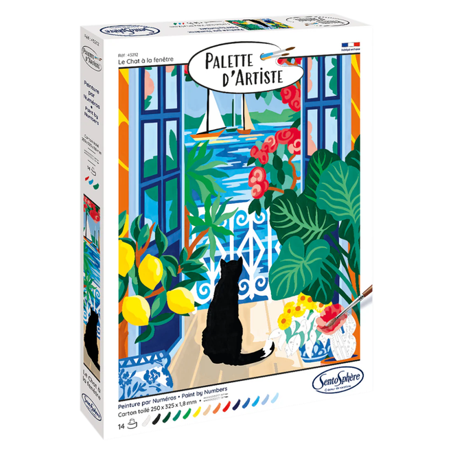 Palette D'Artiste Paint By Numbers - The Cat By the Window