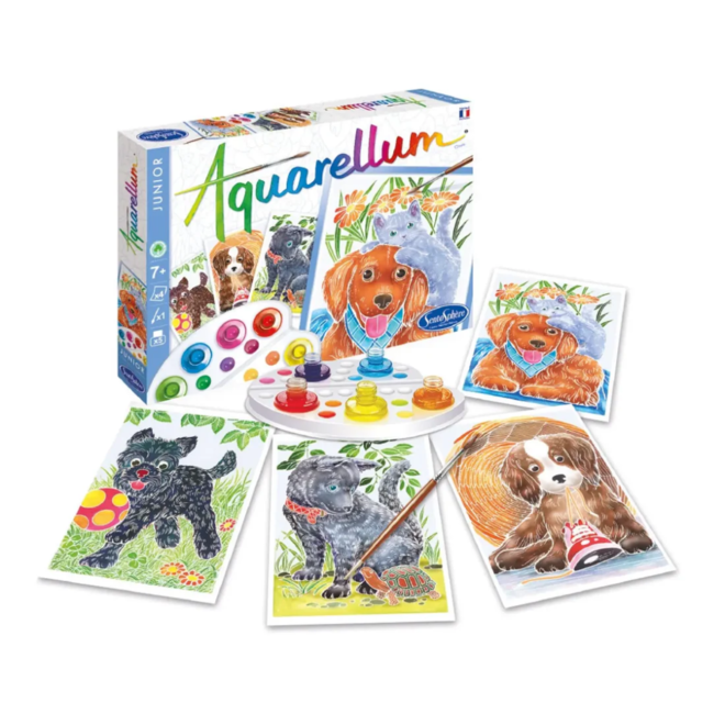 Aquarellum Junior: Watercolour Designs - Puppies