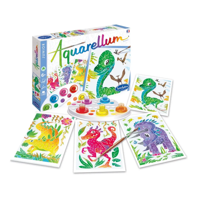Aquarellum Junior: Watercolour Designs - Dinosaurs
