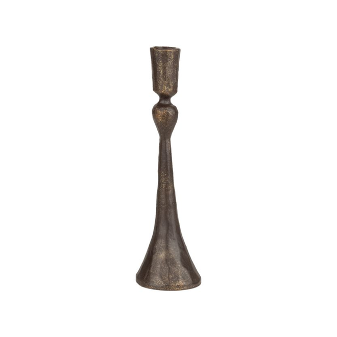Cast Iron Taper Candle Holder - 9"