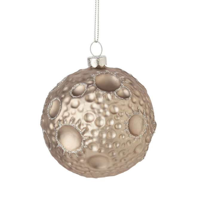 Christmas Ornament - Glass Moon