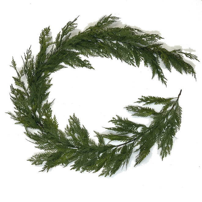 Christmas Decor - Cedar Garland - 6'