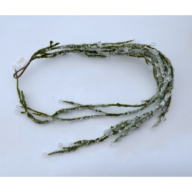 Christmas Decoration - 4' Iced Twig Garland
