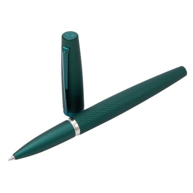 Diplomat Viper Guilloche Rollerball - Green
