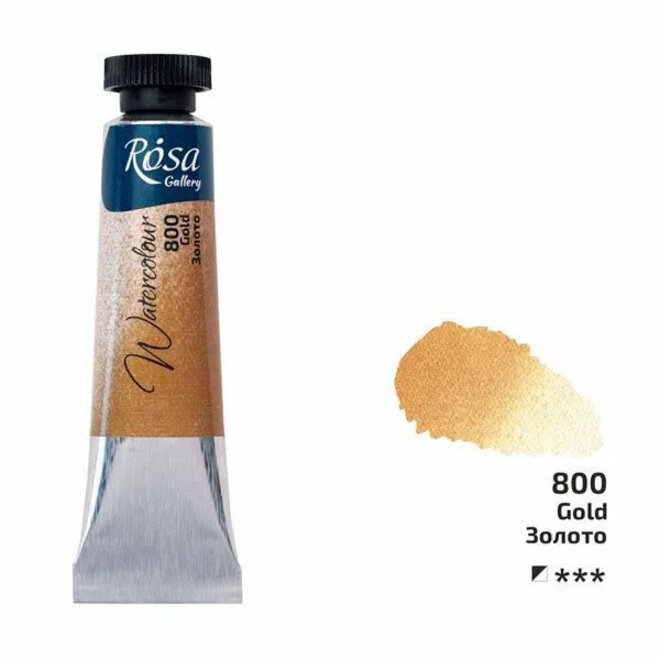 Rosa Watercolour 10ml tube Gold 800