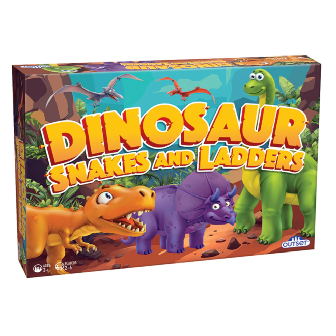 Dinosaur Snakes & Ladders - Vintage Edition