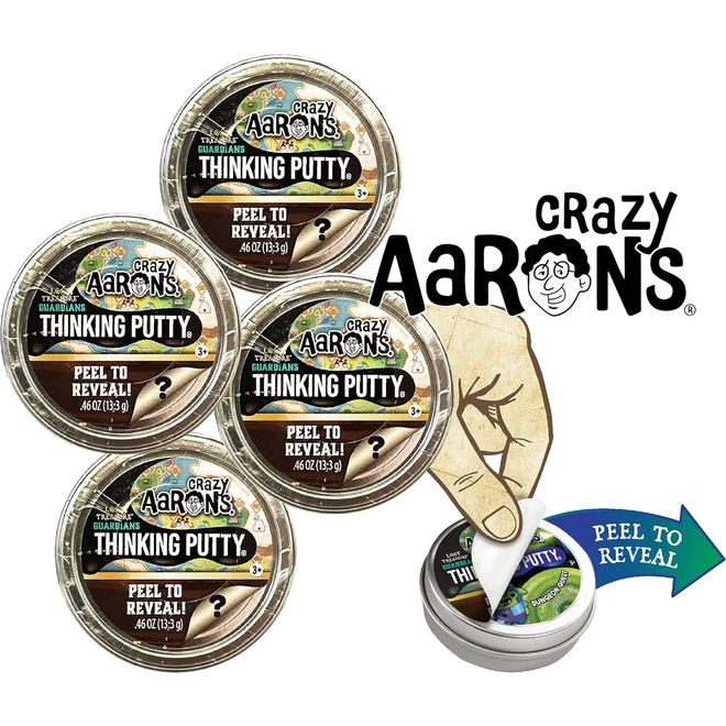 Crazy Aaron's Thinking Putty - Mini Mystery Tin: Lost Treasure Guardians