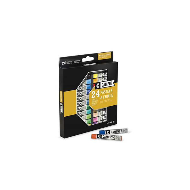 Campus by Raphael Oil Pastels - 24 Assorted Colours