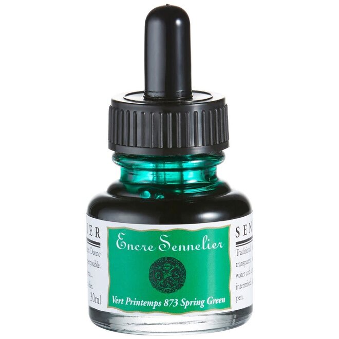 Encre Sennelier Ink  1.05 fl. oz, 30ml - 873 - Spring Green