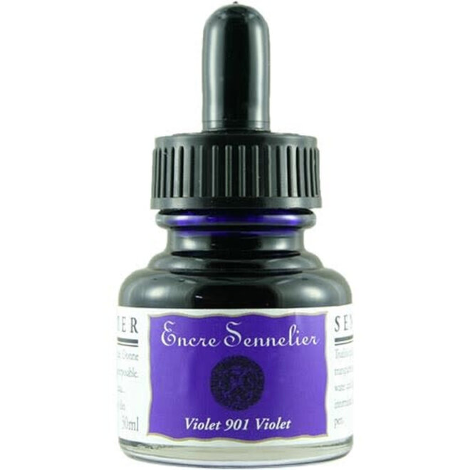 Encre Sennelier Ink  1.05 fl. oz, 30ml - 901 - Violet