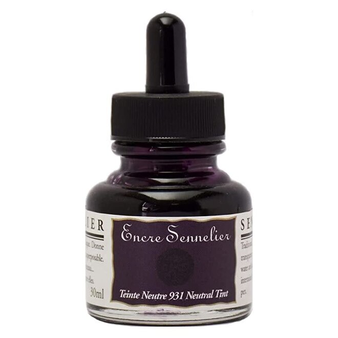Encre Sennelier Ink  1.05 fl. oz, 30ml - 931 - Neutral Tint