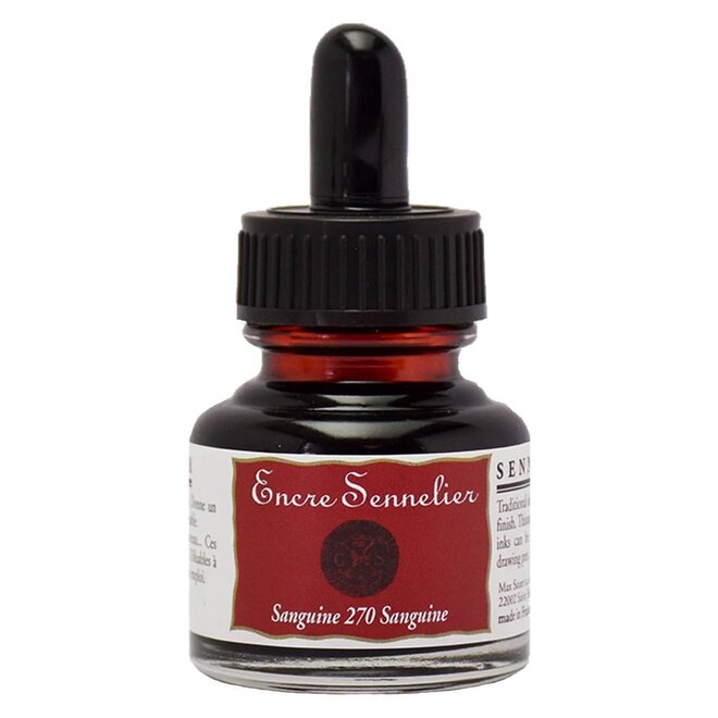 Encre Sennelier Ink  1.05 fl. oz, 30ml - 270 - Sanguine