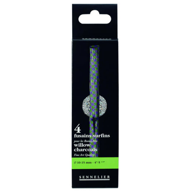Sennelier Charcoal Sticks - Box of 4 Extra Thick Sticks "Landscape" 10mm-15mm
