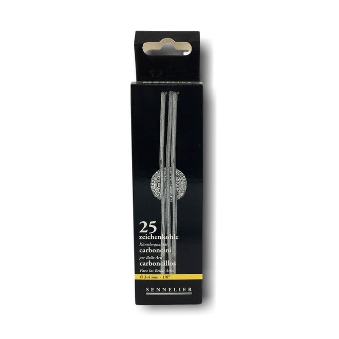 Sennelier Charcoal Sticks - Box of 25 Small 3mm-4mm