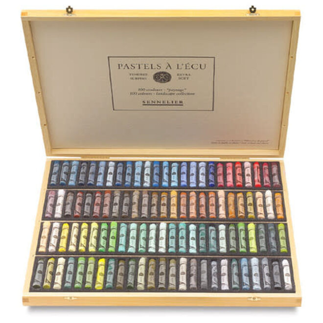 Sennelier 100 Stick Full Pastel Landscape Wooden Box Set