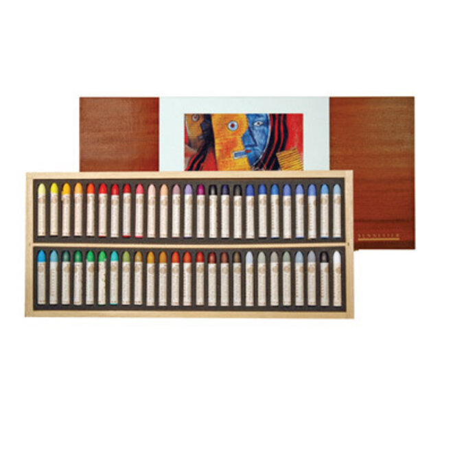 Senellier Oil Pastels Picasso Wooden Box Set Of 50