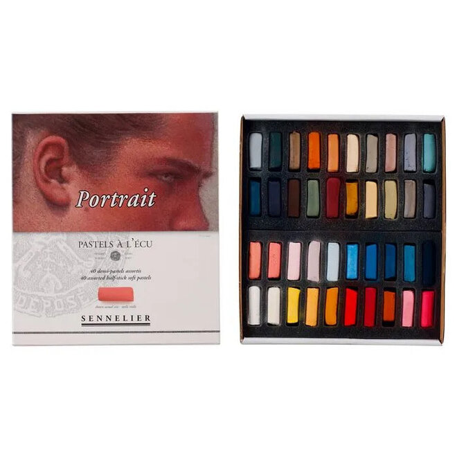 Sennelier Extra Soft Pastel Half Stick 40 Colour Portrait Set