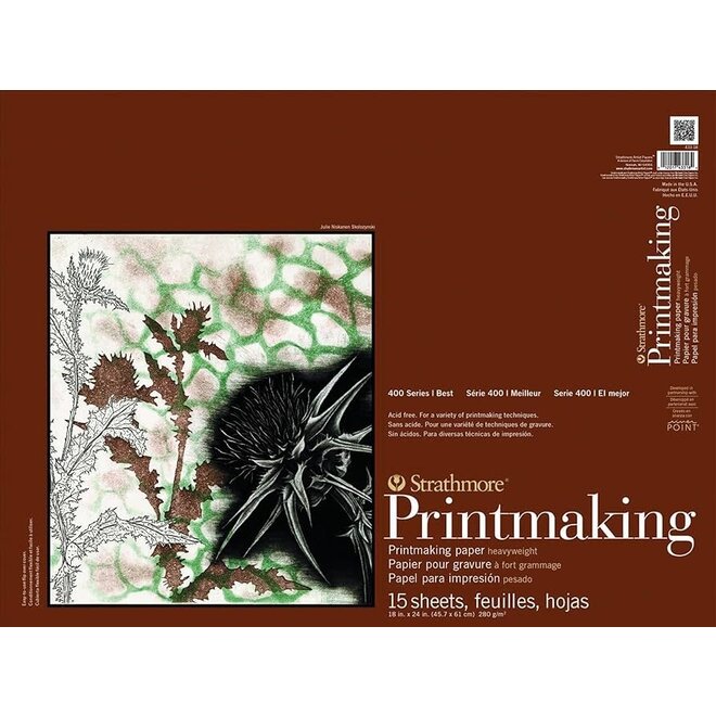 Strathmore Printmaking Paper Heavyweight Pad 18x24"