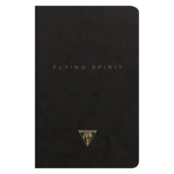Claire Fontaine Flying Spirit Notebook Lined 4X7 Black