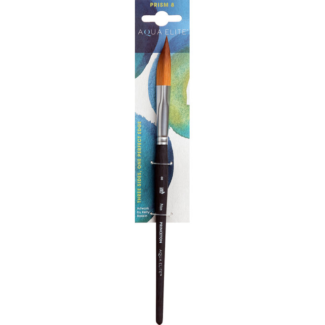 Princeton Aqua Elite Watercolor Brush - Synthetic Kolinsky Bristles - Prism 8