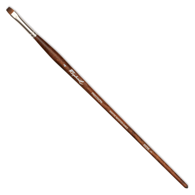 Raphael Precision Synthetic Sable Brush - Long Handle - Bright 4