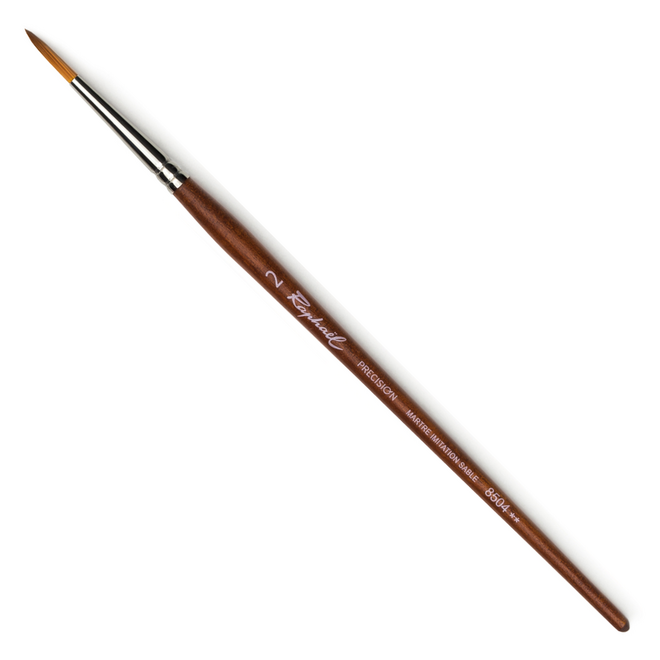 Raphael Precision Synthetic Sable Brush - Short Handle - Round 2