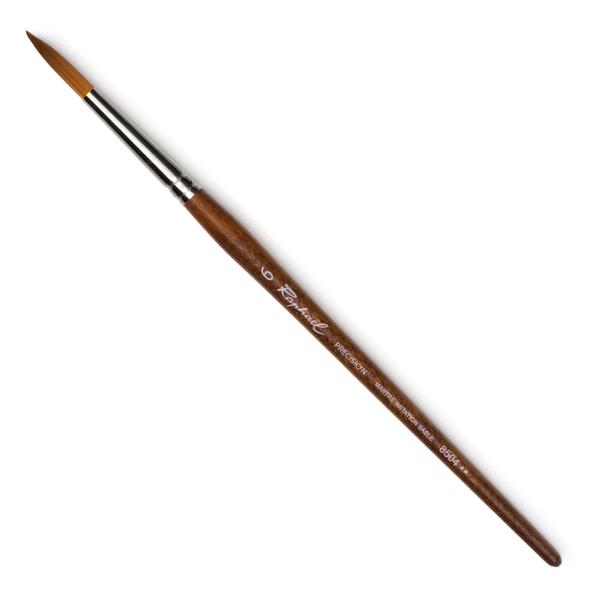 Raphael Precision Synthetic Sable Brush - Short Handle - Round 6