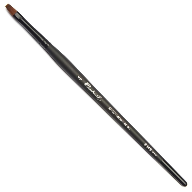Raphael Stradivarius: Synthetic Kolinsky Watercolour Brush - Flat 4