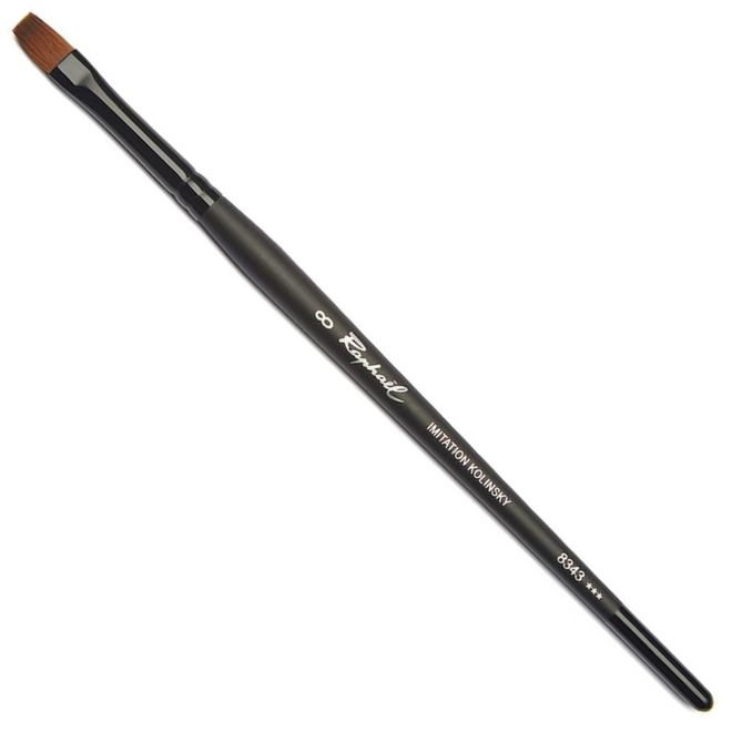 Raphael Stradivarius: Synthetic Kolinsky Watercolour Brush - Flat 8