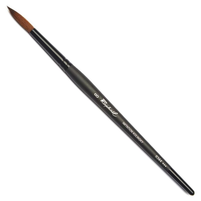 Raphael Stradivarius: Synthetic Kolinsky Watercolour Brush - Round 8