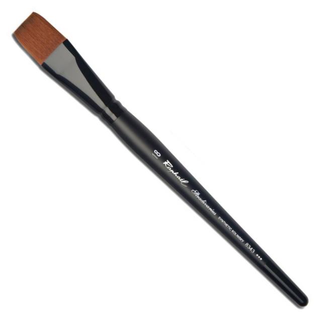 Raphael Stradivarius: Synthetic Kolinsky Watercolour Brush - Flat 18