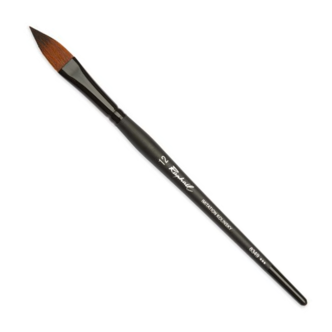 Raphael Stradivarius: Synthetic Kolinsky Watercolour Brush - Cat's Tongue 12