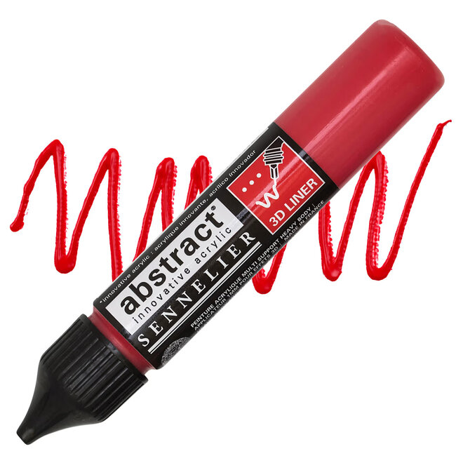 Sennelier Acrylic Abstract Liner 27Ml  Cadmium Red Light Hue