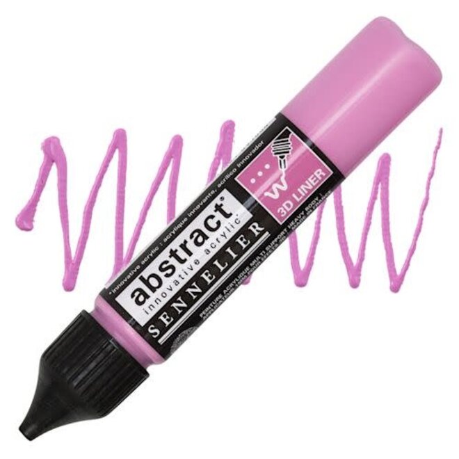 Sennelier Acrylic Abstract Liner 27Ml  Quinacridone Pink