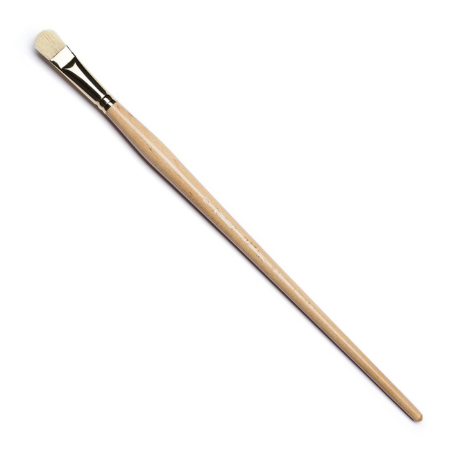 Raphael d’Artigny: Natural Fine White Hog Oil Brush - D-Brush 8