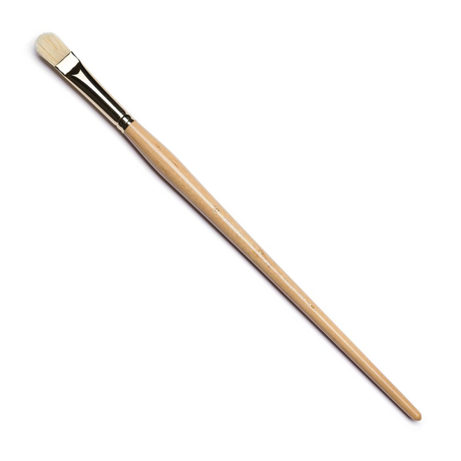 Raphael d’Artigny: Natural Fine White Hog Oil Brush - D-Brush 12