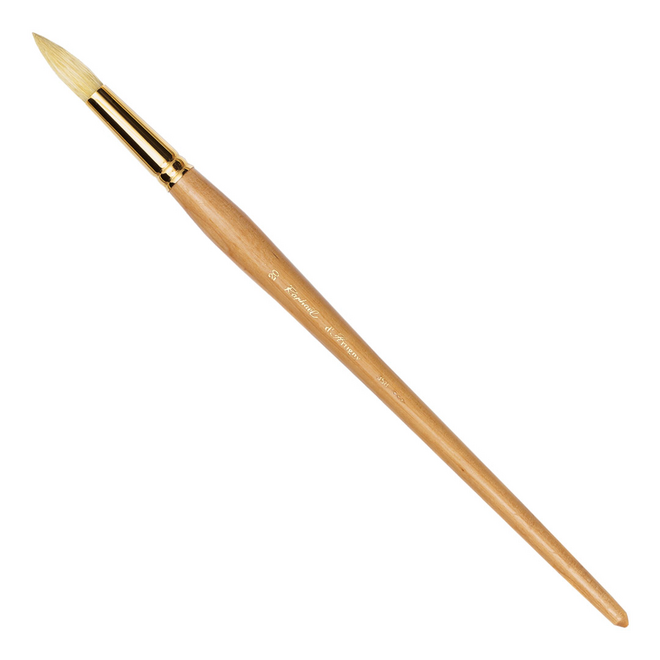 Raphael d’Artigny: Natural Fine White Hog Oil Brush - Round 20