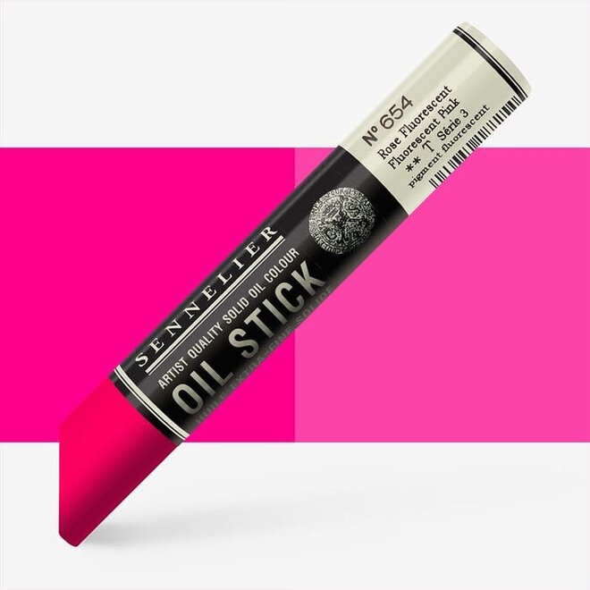 Sennelier Extra-Fine Oil Stick 38ml - 1.28 fl oz - S3 - 654: Fluorescent Pink